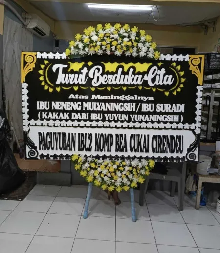 Papan Bunga Duka Semanan